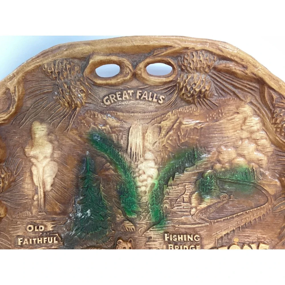 Vintage Yellowstone Park souvenir bowl
